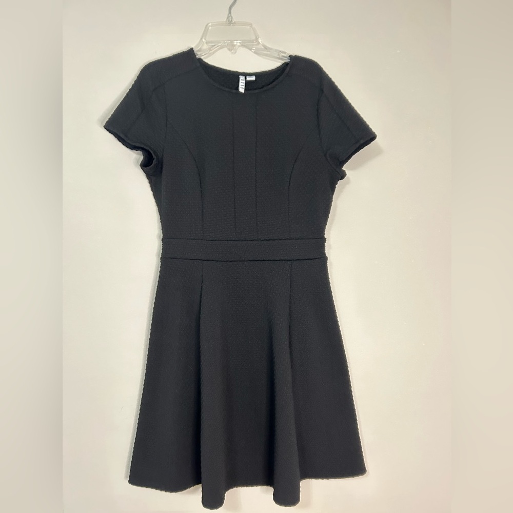 Elle Fit & Flare Black Dress, Size Small